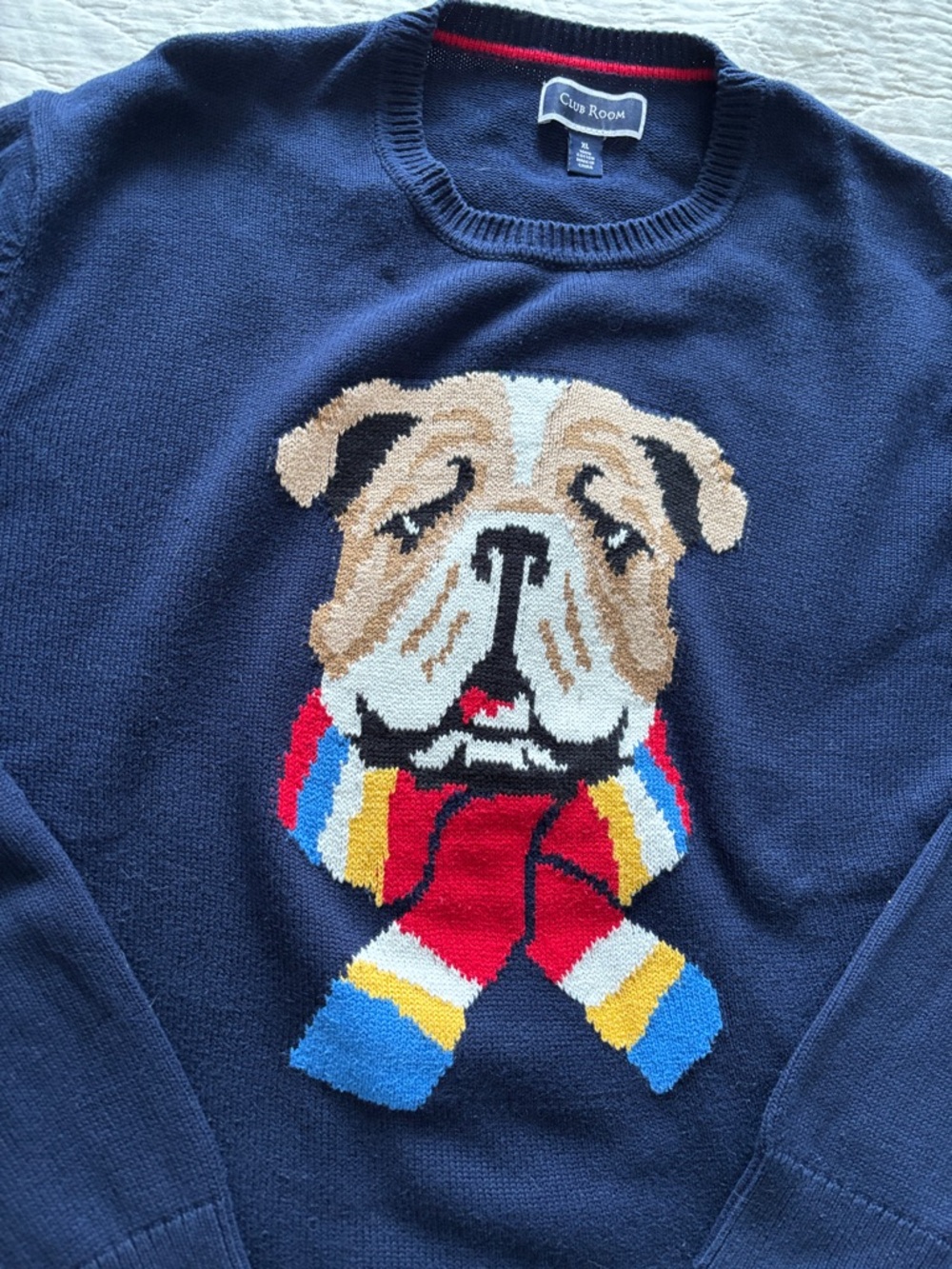 Club Room Bulldog 🐶 Sweater - Picture 2 of 9